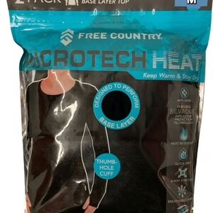 Free Country Black Base Layer Top